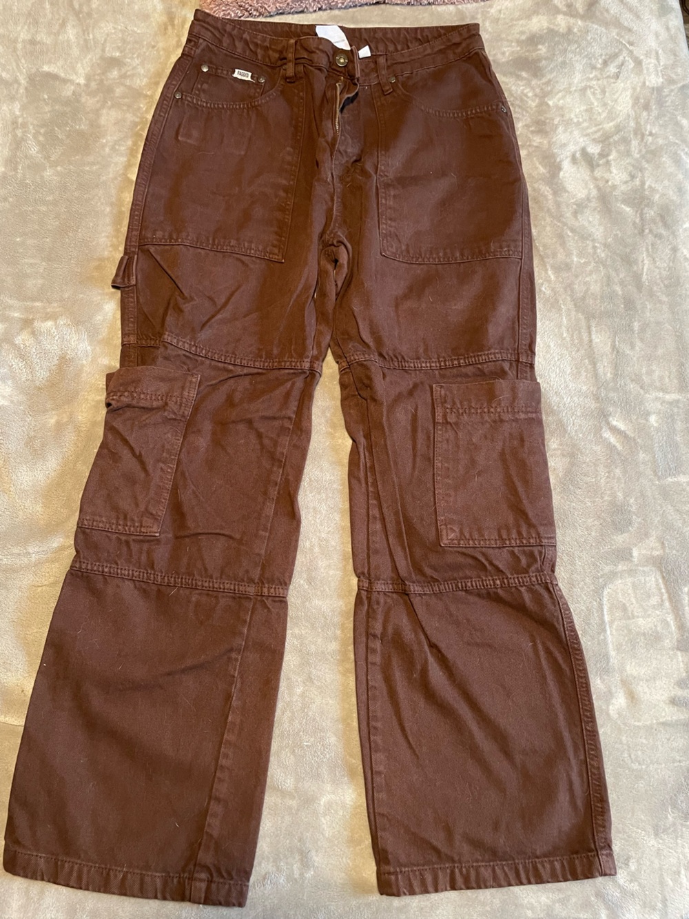 The Ragged Priest Brown Cargo Jeans